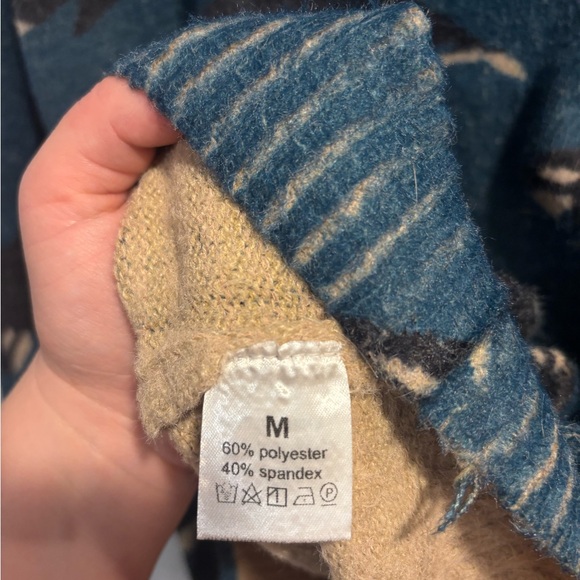 Blue Orca Pattern Sweater - Picture 2 of 2